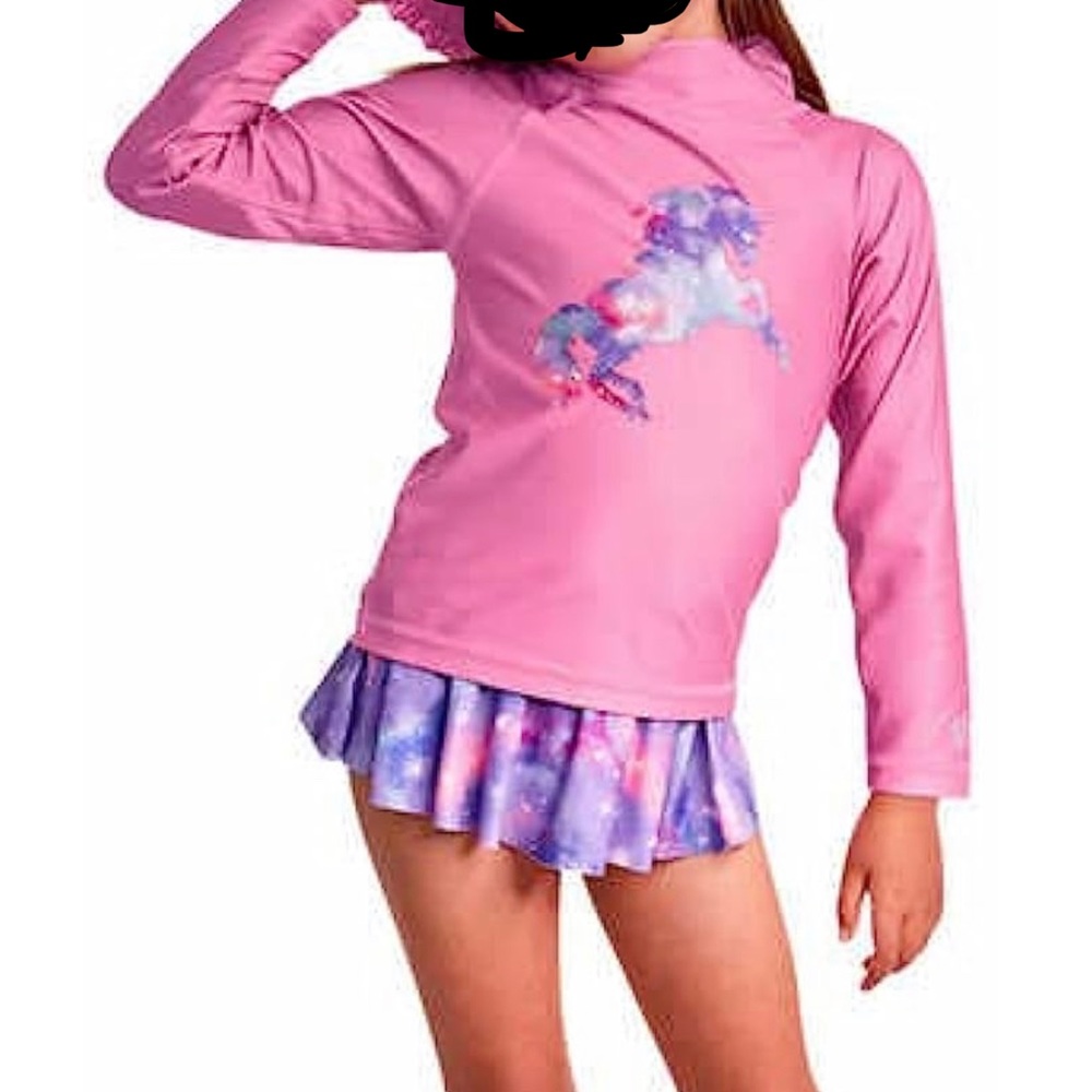 UV Skinz kids 3 pc UPF 50+swimwear set with reversible hat
